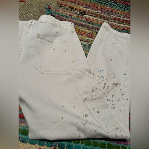 Women’s anthropology, size 28, white denim pants - Picture 3 of 4